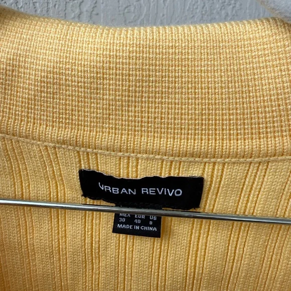 Urban Revivo Yellow Ribbed Sweater - Picture 4 of 4